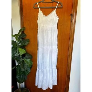 BOHO Jessica Simpson White Maxi Dress